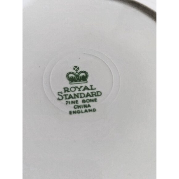 Rare Royal Standard Emerald Isle Two Cups & Saucers & Four Bread Plates 6.5" - Picture 13 of 16